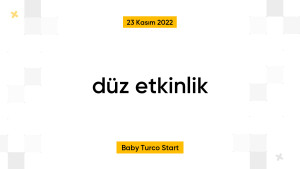 düz etkinlik