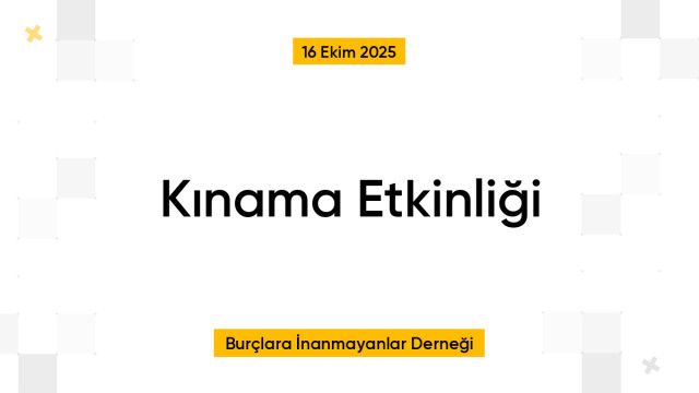 Kınama Etkinliği