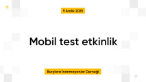 Mobil test etkinlik