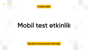 Mobil test etkinlik