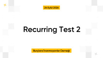 Recurring Test 2