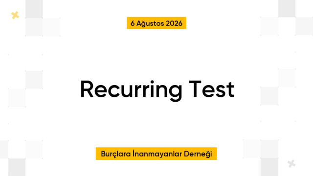 Recurring Test