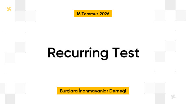 Recurring Test