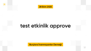 test etkinlik approve