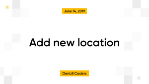 Add new location
