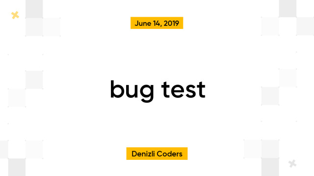 bug test