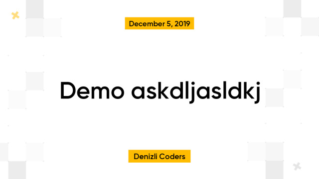 Demo askdljasldkj