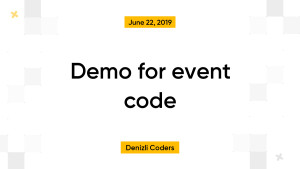 Demo for event code