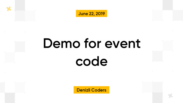 Demo for event code