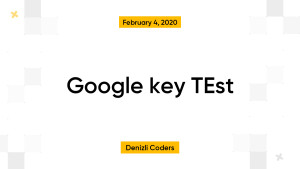 Google key TEst