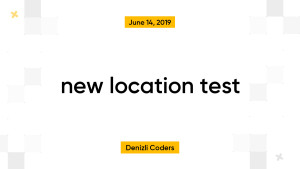new location test