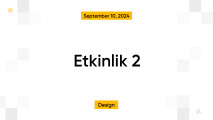 Etkinlik 2