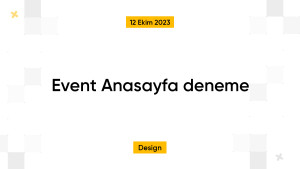 Event Anasayfa deneme