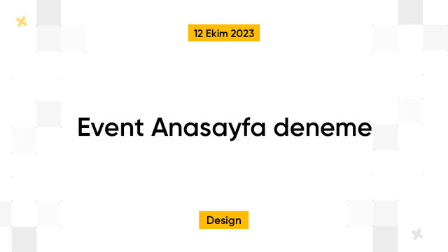 Event Anasayfa deneme