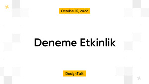 Deneme Etkinlik