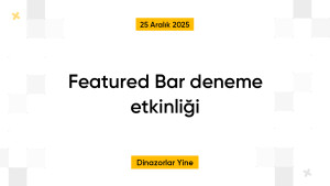 Featured Bar deneme etkinliği