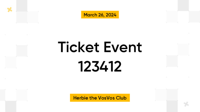 Ticket Event 123412