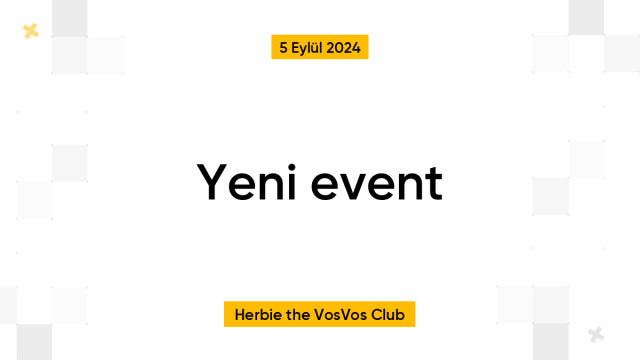 Yeni event