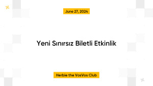 Yeni Sınırsız Biletli Etkinlik