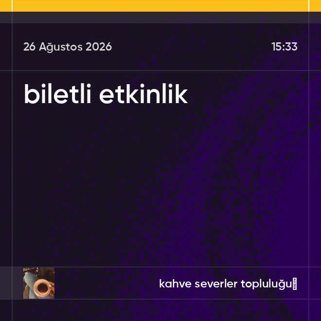 biletli etkinlik