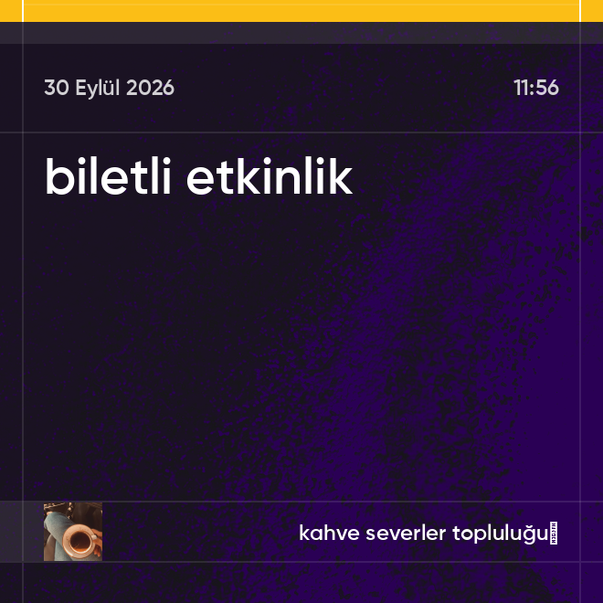 biletli etkinlik