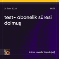 test- abonelik süresi dolmuş