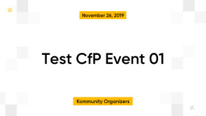 Test CfP Event 01