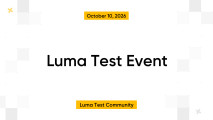 Luma Test Event