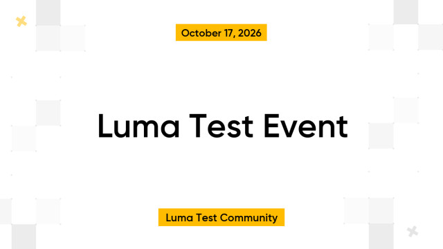 Luma Test Event