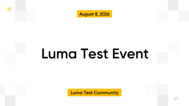 Luma Test Event
