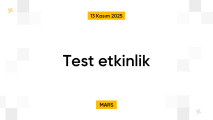 Test etkinlik