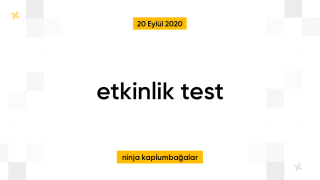 etkinlik test