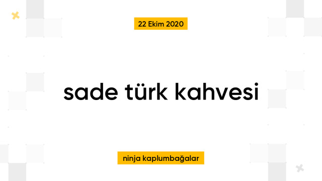 sade türk kahvesi