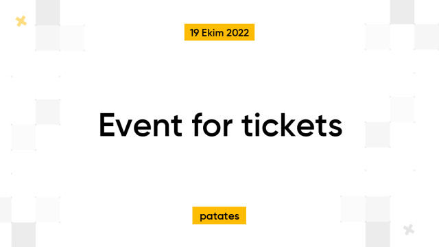 Event for tickets