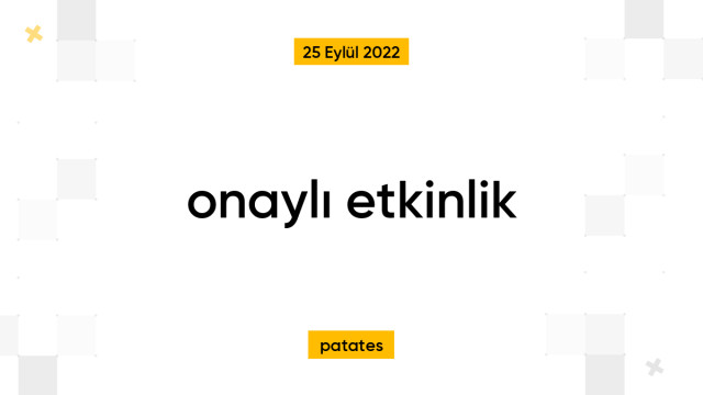 onaylı etkinlik