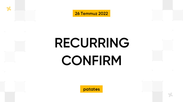 RECURRING CONFIRM