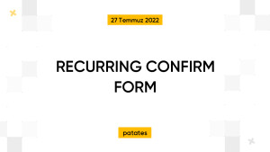 RECURRING CONFIRM FORM