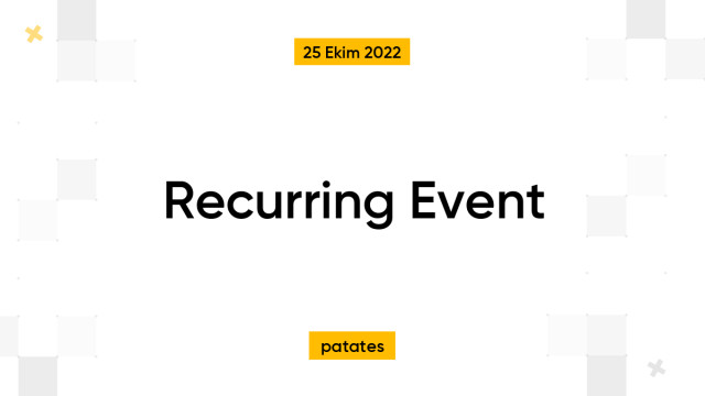 Recurring Event