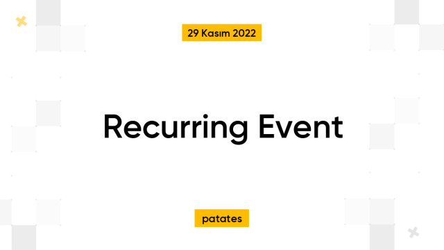 Recurring Event