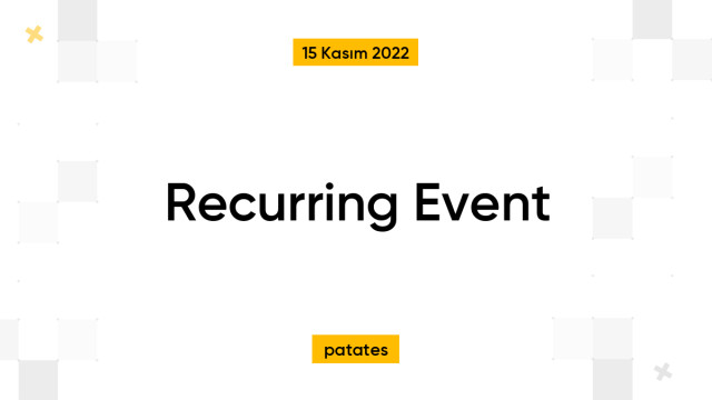 Recurring Event