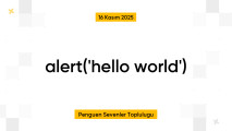 alert('hello world')