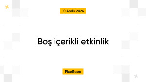 Boş içerikli etkinlik