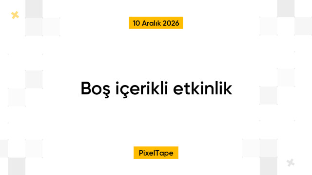 Boş içerikli etkinlik