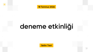 deneme etkinliği