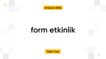 form etkinlik highlight photo