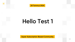 Hello Test 1