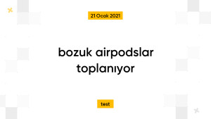 bozuk airpodslar toplanıyor
