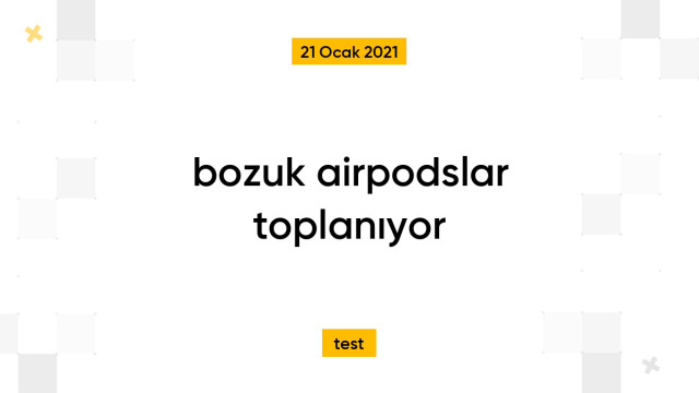 bozuk airpodslar toplanıyor
