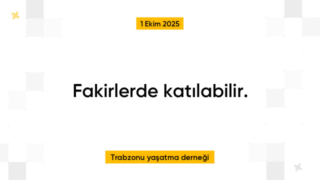 Fakirlerde katılabilir.