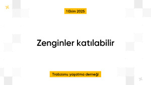 Zenginler katılabilir